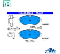 Brake pads 13.0460-4866.2 ATE for NISSAN CABSTAR NT400 CABSTAR