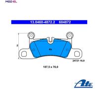 Brake pads 13.0460-4872.2 ATE for PORSCHE VW