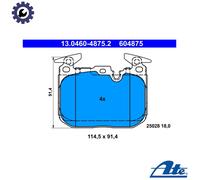 Brake pads 13.0460-4875.2 ATE for BMW 1 Sports Hatch 3 4 Coupe 3 Gran Turismo