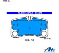 BRAKE PAD SET DISC BRAKE 13.0460-4876.2 FOR PORSCHE M97.76/70 3.6LM 97.74 4.0L