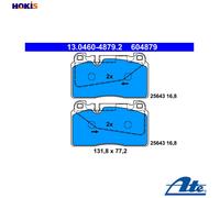 Brake pads 13.0460-4879.2 ATE for AUDI PORSCHE