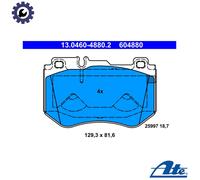 ATE Brake Pad Set 13.0460-4880.2 - Front Disc Brake - for Mercedes C-Class (W205) 1.6 2014-2021