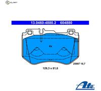 Brake Pad Set, disc brake ATE 13.0460-4880.2 for C-CLASS (W205) 1.6 2014-2021