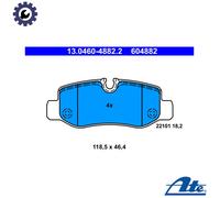 Series Rear Brake Pads 604882 13.0460-4882 Set Pills Brakes