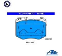 Brake pads 13.0460-4883.2 ATE for MERCEDES-BENZ C-CLASS C-CLASS T-Model GLC CLS