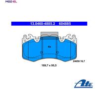 FRONT BRAKE PADS SET 13.0460-4885.2 ATE I