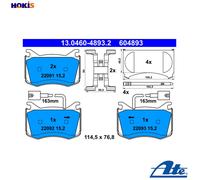 ATE Brake Pads 13.0460-4893.2 - Disc Brake for Alfa Romeo Giulia 2.0