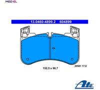 ATE 13.0460-4899.2 Brake pad set