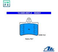 ATE Disc Brake Pad Set 13.0460-4921.2 for Citroen C5 I / C5 II (Estate/Break)