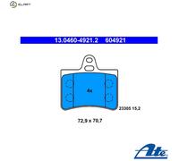 BRAKE PAD SET DISC BRAKE 13.0460-4921.2 FOR CITROEN C5/Van/II/Break 4HP 2.2L