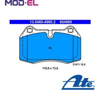 BRAKE PAD SET DISC BRAKE 13.0460-4965.2 FOR BMW 7/E38/Sedan M62B35 3.5L 8cyl