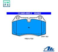 ATE 13.0460-4965.2 Brake pad set