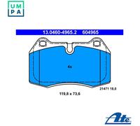 ATE 13.0460-4965.2 Brake pad set
