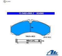 ATE Brake Pad Set 13.0460-4966.2 - Disc Brake for IVECO Renault Trucks