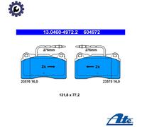 ATE 13046049722 Disc Brake Shoe Set