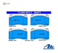 BRAKE PAD SET DISC BRAKE 13.0460-4973.2 FOR SUBARU IMPREZA/II/Hatchback/III 2.5L