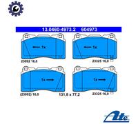 BRAKE PAD SET DISC BRAKE 13.0460-4973.2 FOR SUBARU FA20F/FA20E 2.0L 4cyl WRX