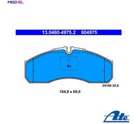 Brake pads 13.0460-4975.2 ATE for MERCEDES-BENZ SPRINTER 5-t Platform/Chassis