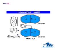 BRAKE PAD SET DISC BRAKE 13.0460-4978.2 FOR PEUGEOT BOXER/Bus/Platform/Chassis