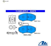 DISC BRAKE PADS SET FOR PEUGEOT FIAT CITROEN BOXER BUS 230P RFW T9A ATE