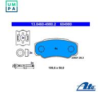ATE 13.0460-4980.2 Brake pad set