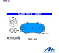 ATE 13.0460-4980.2 Brake pad set