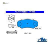 ATE 13.0460-4980.2 Brake pad set