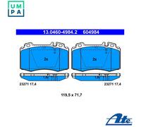 Brake pads 13.0460-4984.2 ATE for MERCEDES-BENZ SL M-CLASS S-CLASS S-CLASS Coupe
