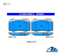 Brake pads 13.0460-4984.2 ATE for MERCEDES-BENZ SL M-CLASS S-CLASS S-CLASS Coupe