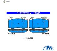 Brake pads 13.0460-4984.2 ATE for MERCEDES-BENZ SL M-CLASS S-CLASS S-CLASS Coupe