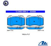 BRAKE PAD SET DISC BRAKE 13.0460-4984.2 FOR MERCEDES-BENZ OM 648.960 3.2L 6cyl