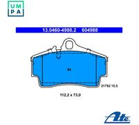 ATE Brake Pads 13.0460-4988.2 - Rear Axle - Fits Porsche Boxster/Spyder/911/Targa