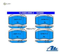 ATE 13.0460-4990.2 Brake Pad Set, Disc Brake