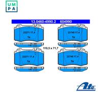 BRAKE PAD SET DISC BRAKE 13.0460-4990.2 FOR MERCEDES-BENZ C-CLASS/Sportscoupe