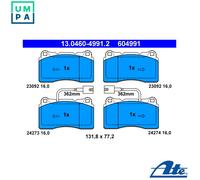 ATE 13.0460-4991.2 Brake pad set