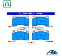 ATE 13.0460-4991.2 Brake pad set