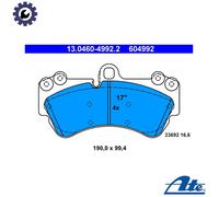 BRAKE PAD SET DISC BRAKE 13.0460-4992.2 FOR VW BMV/BMX/BKJ 3.2L 6cyl TOUAREG