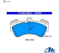 ATE 13.0460-4992.2 Brake pad set
