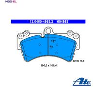 FRONT BRAKE PADS SET 13.0460-4993.2 ATE I
