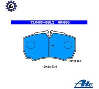 ATE Brake Pad Set 13.0460-4996.2 (604996) Rear Disc Brake - IVECO DAILY III/IV/V