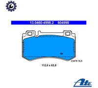 BRAKE PAD SET DISC BRAKE 13.0460-4998.2 FOR MERCEDES-BENZ M113.990/991 5.4L