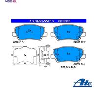 ATE 13.0460-5505.2 Brake pad set