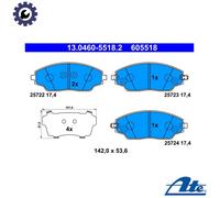 BRAKE PAD SET DISC BRAKE 13.0460-5518.2 FOR CHEVROLET LSF/LDV 1.2L LDD 1.4L 4cyl