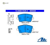 BRAKE PAD SET DISC BRAKE 13.0460-5520.2 FOR VOLVO B3154T5/3154T10/3154T9 1.5L