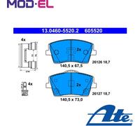 ATE 13.0460-5520.2 Brake pad set