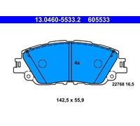 ATE 13.0460-5533.2 Brake pad set