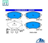 2x ✅Fits ATE 13.0460-5535.2 Brake Pad Set, disc brake 13.0460-5535.2 ⭐UK Seller⭐