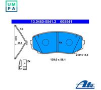 ATE 13.0460-5541.2 Brake pad set