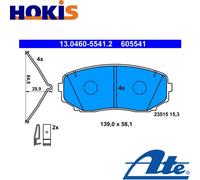 ATE 13.0460-5541.2 Brake pad set