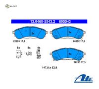 Fits ATE 13.0460-5543.2 Brake Pad Set, disc brake DE stock